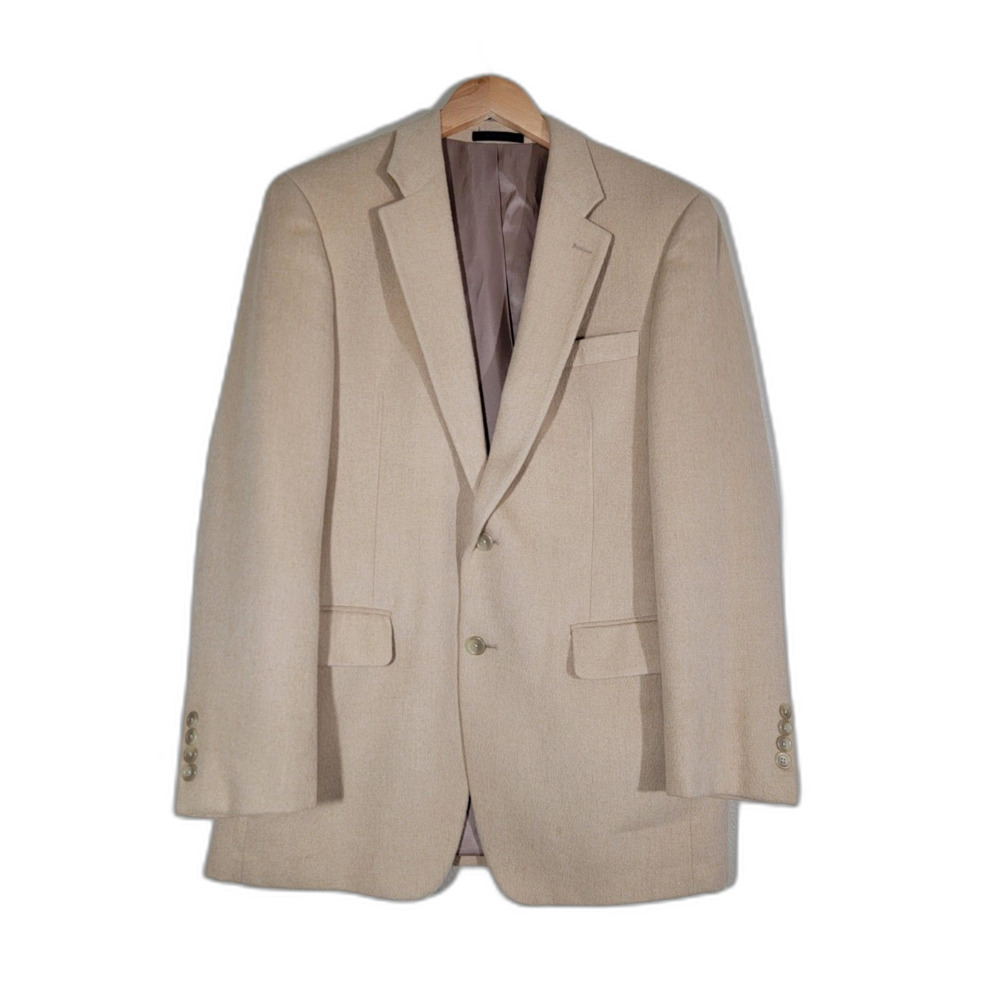 Chaps Camel Hair Sport Coat Blazer Suit Jacket - 38R